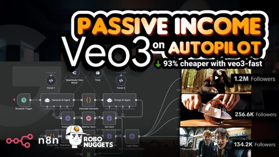 VeoRobo 1.0: Automate Longform Veo3 Videos for Any Faceless Niche | Easy n8n Veo3-Fast No-Code Tutorial 🥚