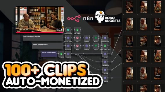 Create 100+ Shorts from One Video Effortlessly: AI Machine & n8n No Code Tutorial 🥚