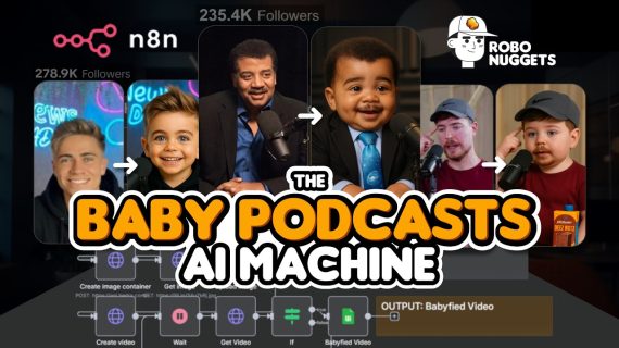 Create Viral Talking Baby Podcasts Hourly with This No-Code AI System | n8n Tutorial 🥚