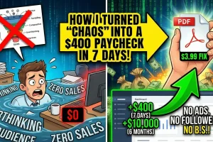 How I Turned “Chaos” Into a $400 Paycheck in 7 Days (With Zero Audience)