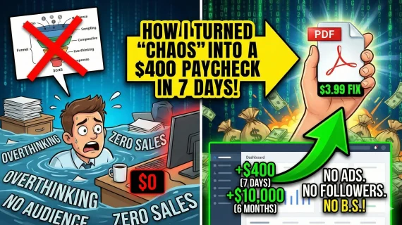 How I Turned “Chaos” Into a $400 Paycheck in 7 Days (With Zero Audience)